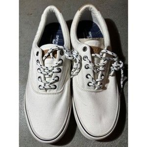 Vineyard Vines/Sperry Boating Sneakers in White - 11